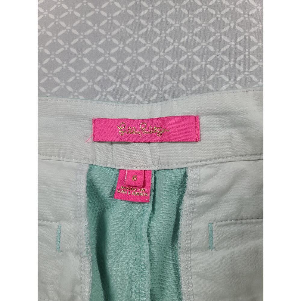 Lilly Pulitzer buttercup stretch short day dream blue shorts size 6 resortwear - Picture 7 of 8